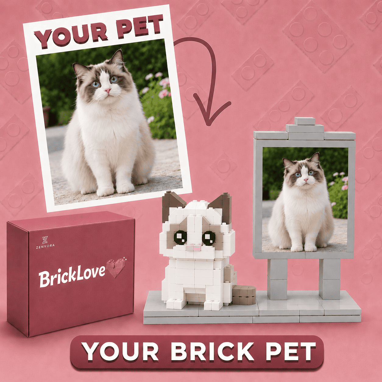 CUSTOM PET BRICK SET