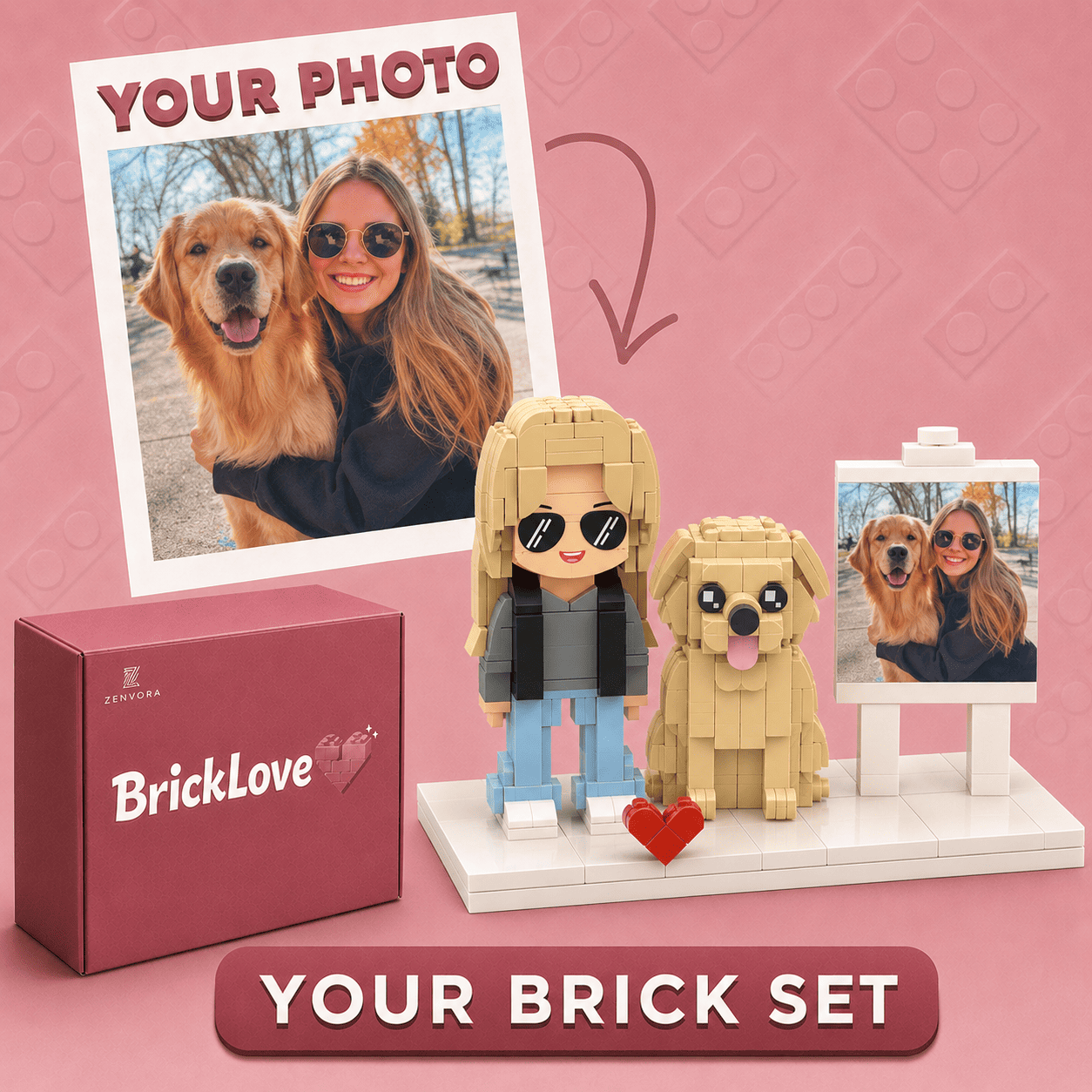 CUSTOM PET BRICK SET