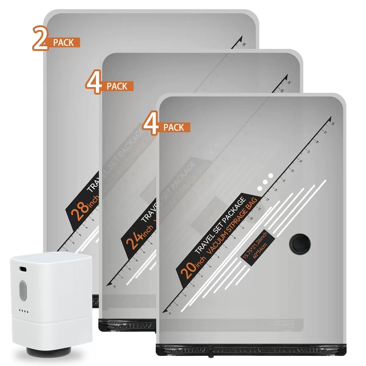 Vacuum Storage Bags for Travel & Home