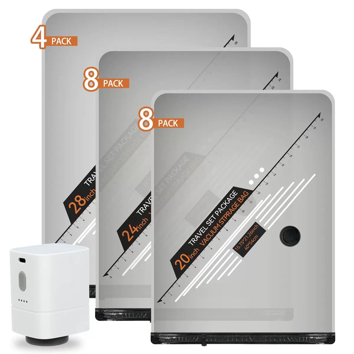 Vacuum Storage Bags for Travel & Home